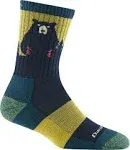 Darn Tough Women's Bear Town Micro Crew Lightweight with Cushion Dark Teal / S