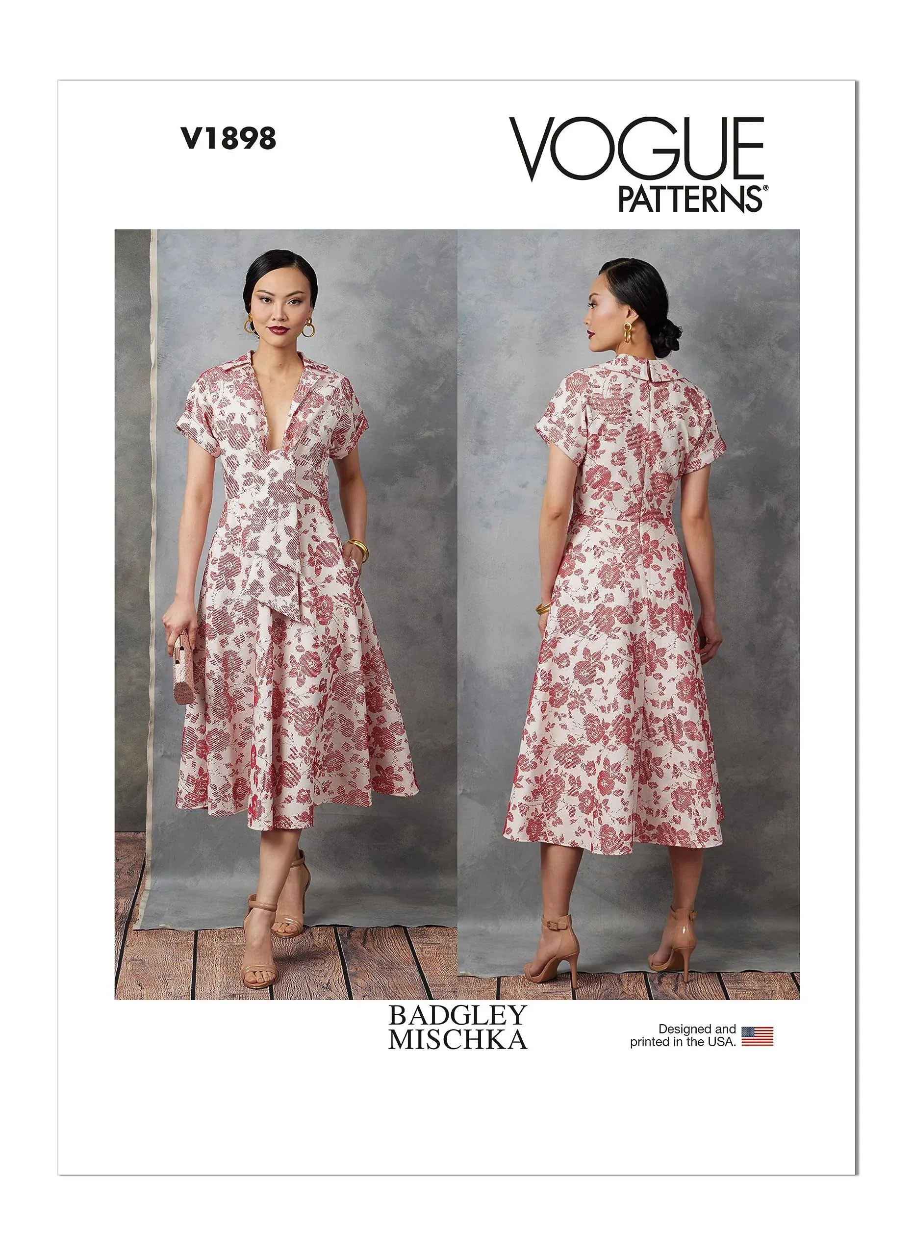 Vogue Misses' Dress Sewing Pattern Kit by Badgley Mischka, Design Code V1898 ...