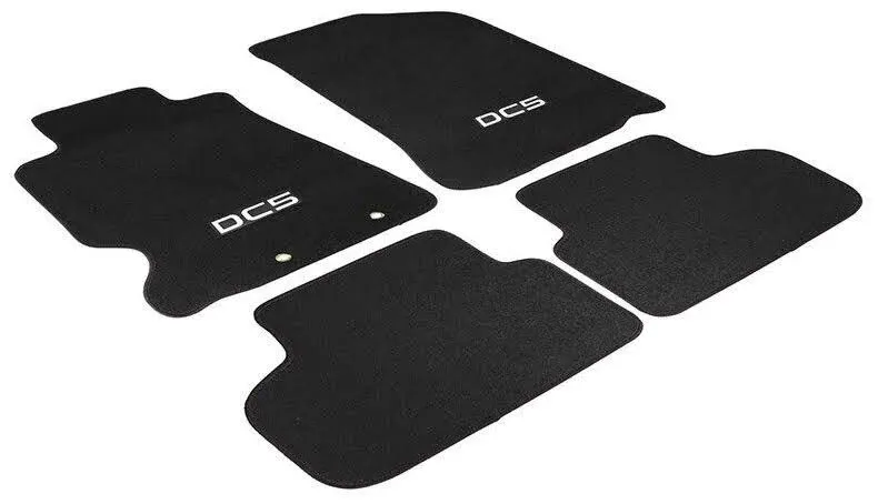 Fits 02-06 Acura RSX DC5 Logo OE Fitment Front Rear Black Nylon Floor Mat Carpet