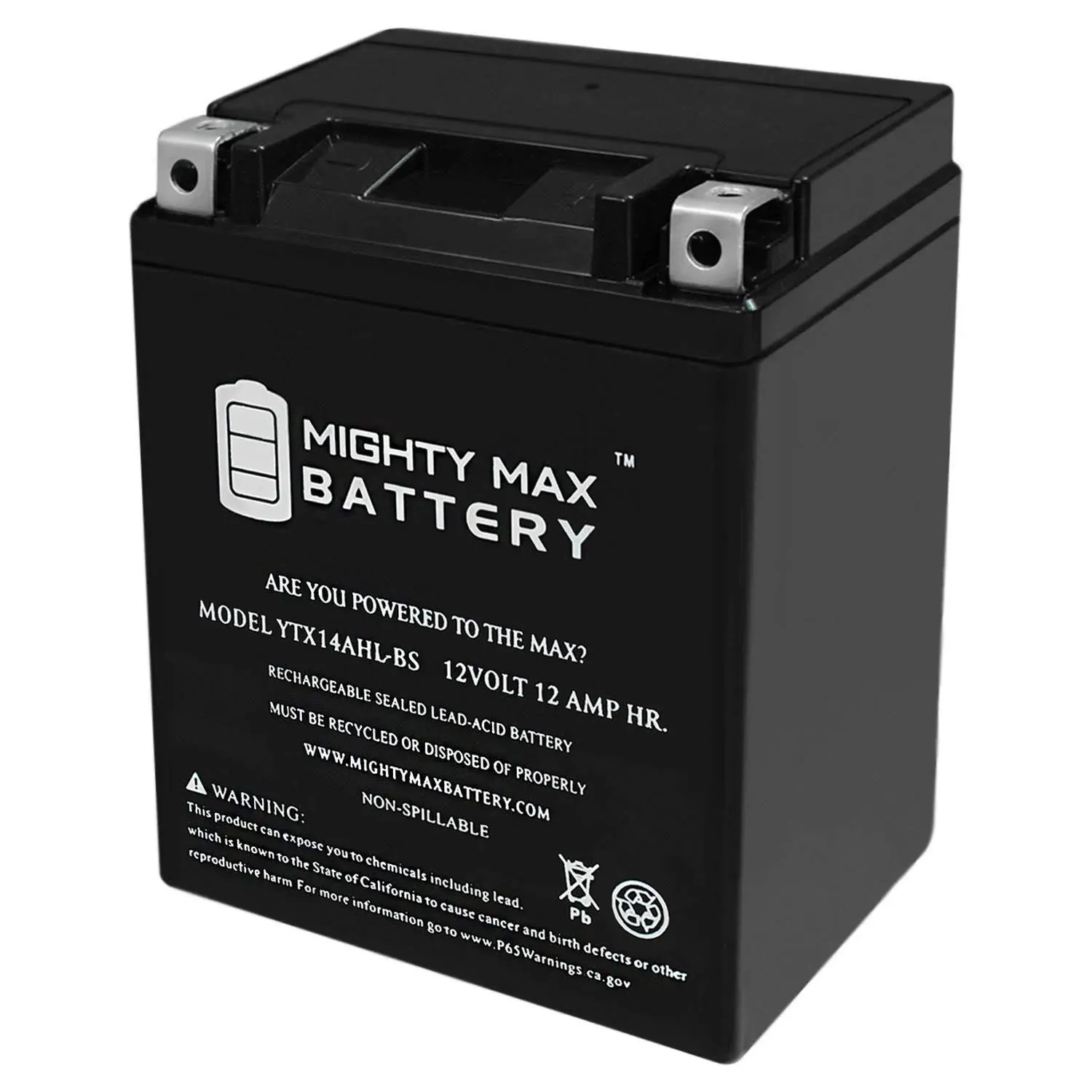 YTX14AHL 12V 12Ah Battery for ETX15L, STX14AHL-BS