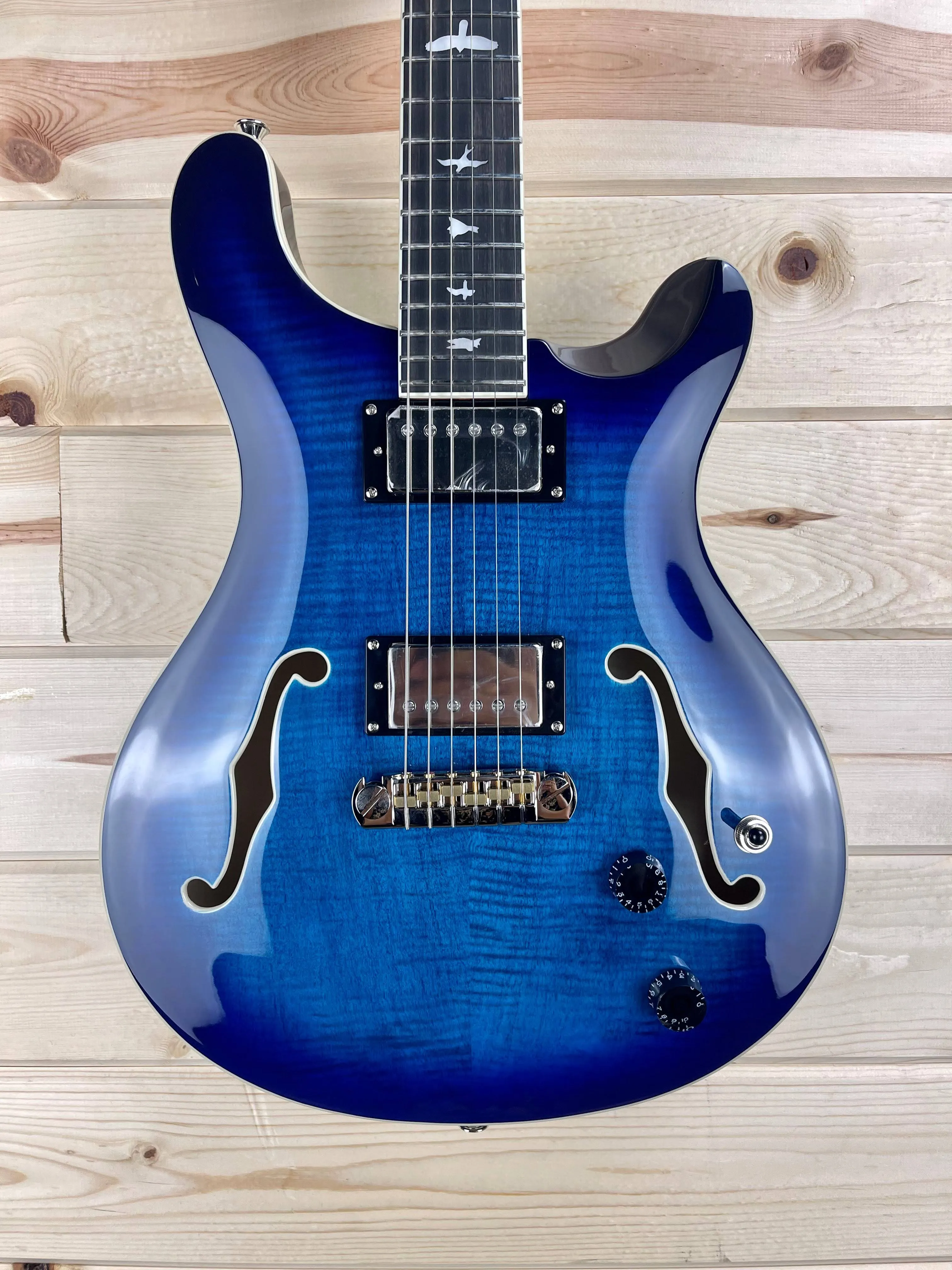 PRS SE Hollowbody II - Faded Blue Burst