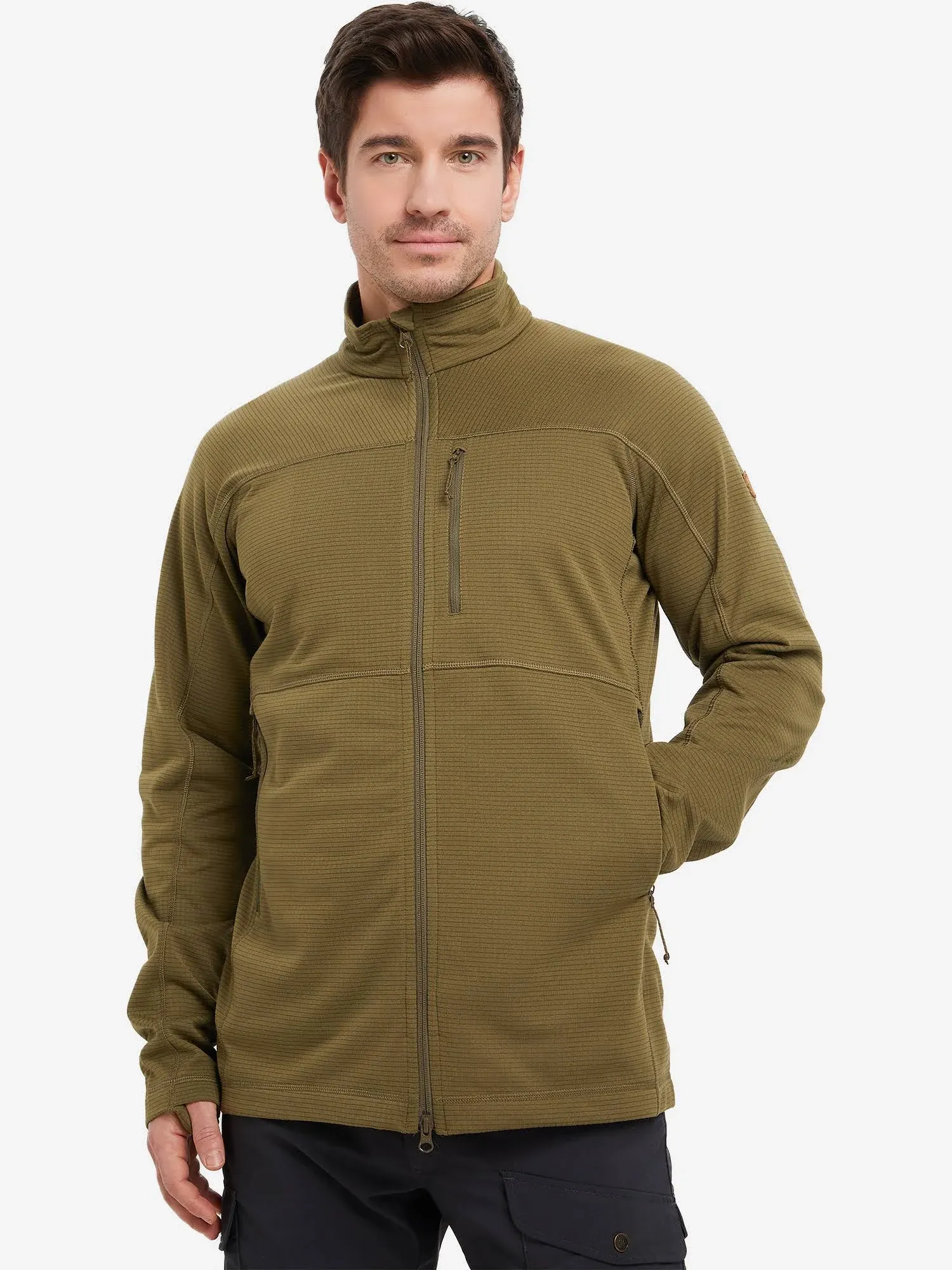 Fjallraven Men's Abisko Lite Fleece Jacket - Buckwheat Brown - Medium