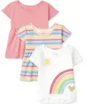 The Children's Place Baby Girls' and Toddler Short Sleeve Flutter Knit Shirts