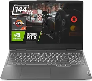 Lenovo LOQ Gaming Laptop, GeForce RTX 4050, AMD 8-Core Ryzen 7 7840HS(> i7-12700H), 15.6" FHD, 64GB DDR5 RAM, 2TB SSD, Backlit KB, Wi-Fi 6, Windows 11 Home, Gray