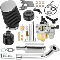 YOXUFA 212cc Racing Carburetor Stage 2 Kit for Predator 212cc 224cc 196cc 200cc GX200 6.5hp Engine Coleman CT200U BT200X KT196 Baja Hammerhead MB200 Mini Bike Go Kart Performance Parts