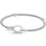 Pandora Moments Infinity Knot Snake Chain Bracelet