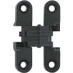 SOSS 2-3/8&quot; (60mm)H Medium Duty Invisible Hinge - PAIR (Black E-Coated)