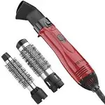 Revlon 1200W Ionic 1 and 1-1/2 Hot Air Styling Kit Red