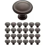 25pk Of Liberty 1-1/4in Dark Oil Rubbed Bronze Round Cabinet Knobs P35597K-OB3B1