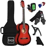 38in Beginner Acoustic Guitar Starter Kit w/ Gig Bag, Strap, Strings