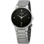 Citizen Men's Bracelet Watch - Quartz Black Dial Stainless Steel | BI5010-59E