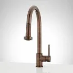 Ridgeway 1.8 GPM Single Handle Pull-Down Kitchen Faucet Signature Hardware Finish: Oil Rubbed Bronze