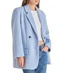 Steve Madden Myra Coat Women's Clothing Powder Blue : LG