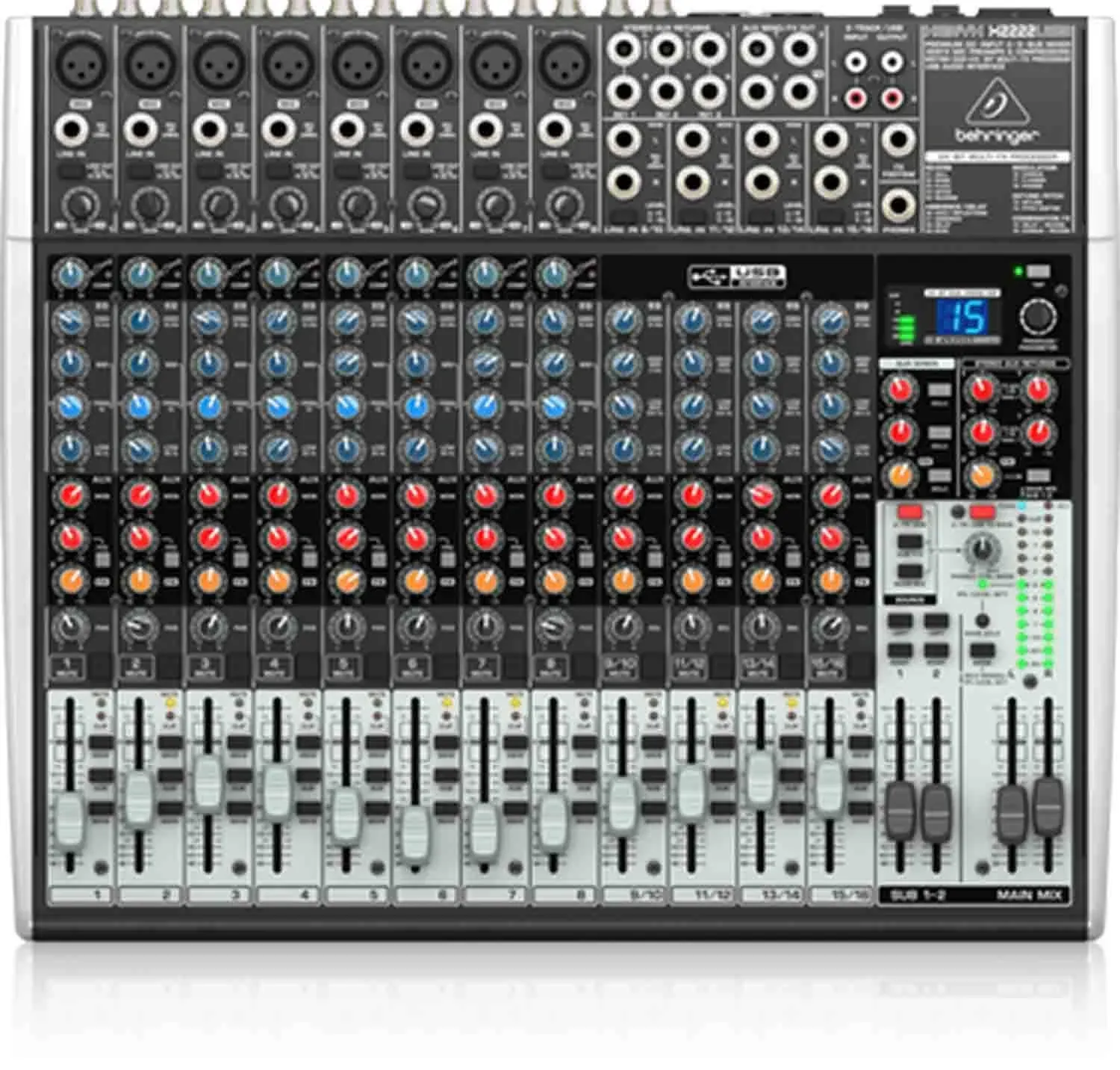 Behringer XENYX X2222USB Premium 22-Input 2/2-Bus Mixer