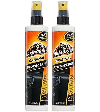 Armor All Interior Car Cleaner Spray Bottle, Protectant Cleaning for Cars, Truck, Motorcycle, Pump Sprayer, 10 Fl Oz (2 Packs)