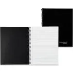 Cambridge Wirebound Business Notebook, Wide/Legal Rule, Black Cover, 11 x 8.5, 80 Sheets