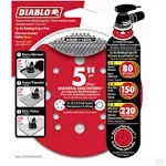 DIABLO 5" ROS Hook & Lock Disc Project Pack Refinish (7-Pack) [DCD050VFNH07G]