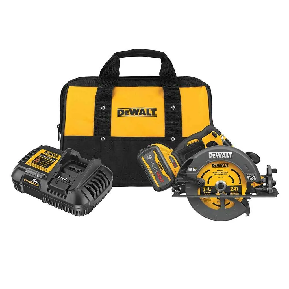 Dewalt DCS578X1 FLEXVOLT 60V MAX* Brushless 7-1/4 in. Cordless Circular Saw with Brake Kit