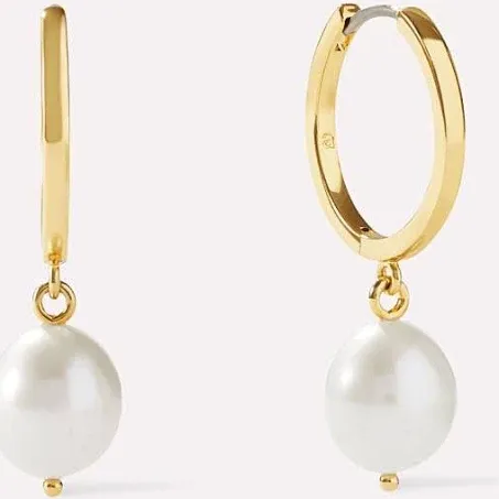 Ana Luisa Jewelry Frida Pearl Hoop Earrings