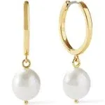 Ana Luisa Jewelry Frida Pearl Hoop Earrings