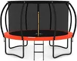 Jumpzylla 12ft Trampoline with Enclosure Red