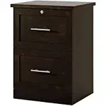 Realspace® 17"D Vertical 2-Drawer File Cabinet, Peppered Black