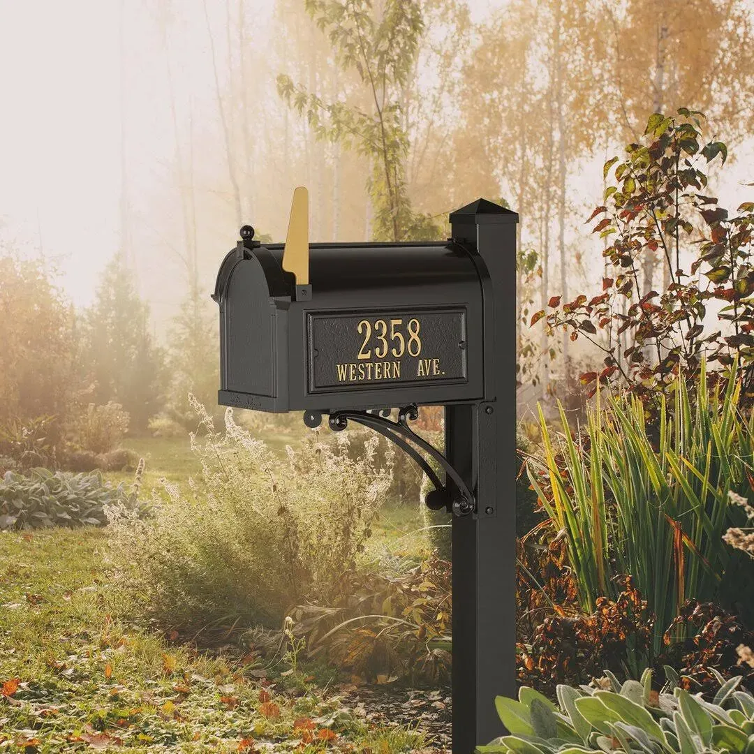 Whitehall Superior Mailbox Package Black