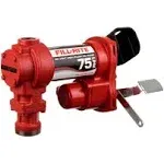 Fuel Transfer Pump, 24V DC, 20 gpm Max. Flow Rate , 1/4 HP, Cast Iron, 1 in NPT Inlet