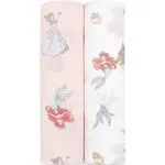 Baby Girls Mermaid Muslin Swaddles, Pack Of 2 In Pink