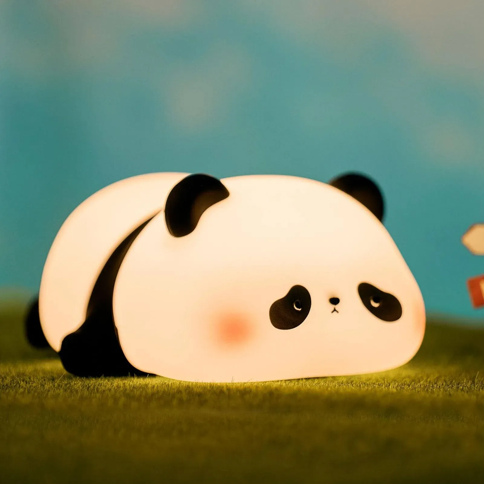 Cute Panda Night Light LED Novelty Animal Night Lamp 3 Level Dimmable Nursery  | eBay