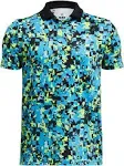 Under Armour Boys' Matchplay Printed Polo - Blue, YSM