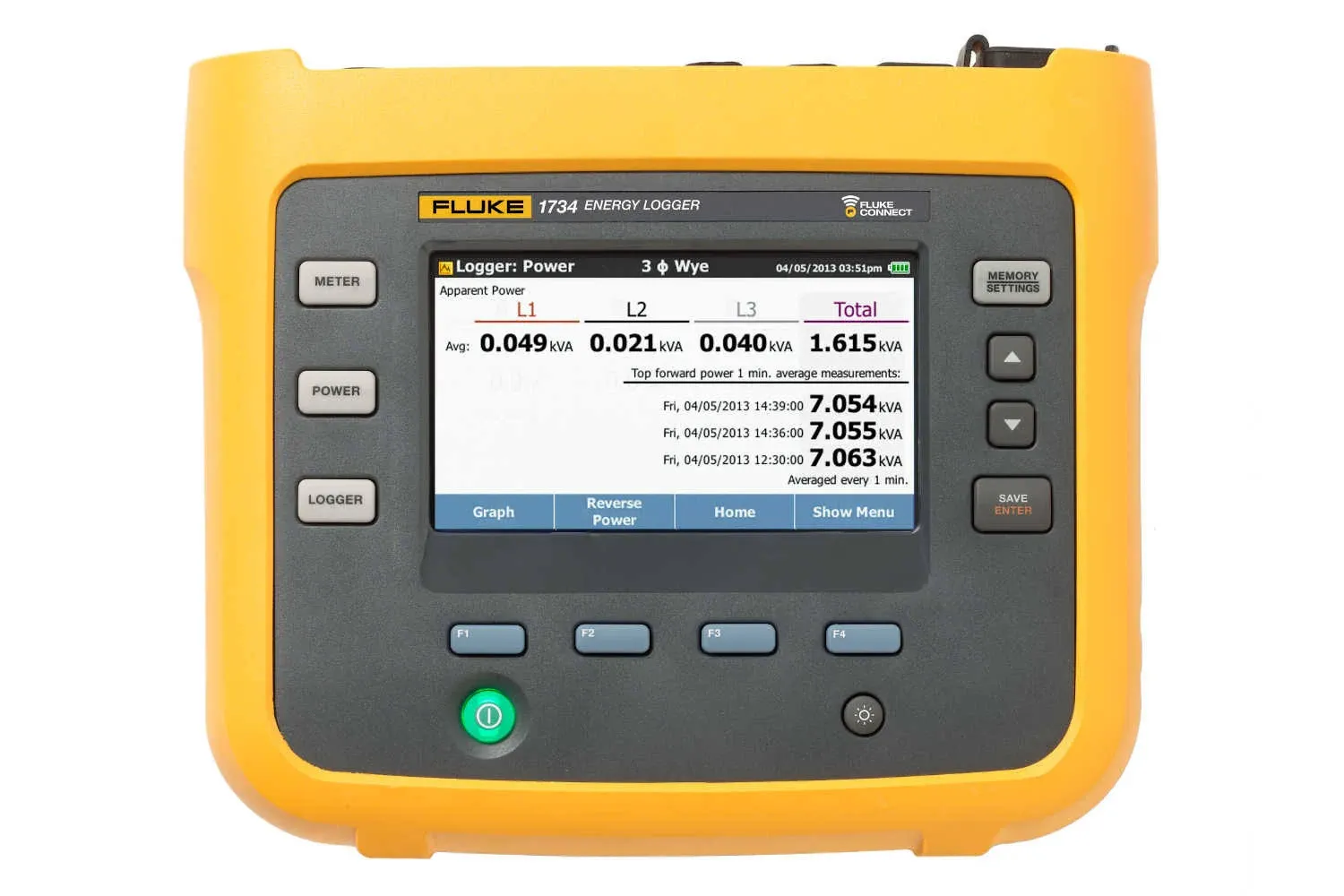 Fluke 1732/B Energy Logger, Basic Version