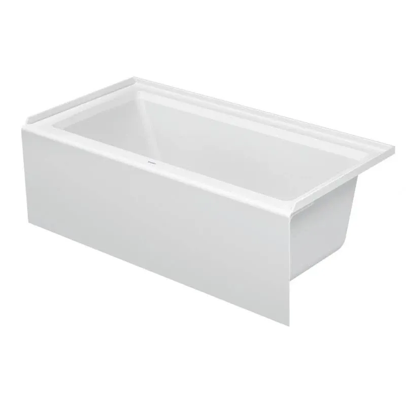 Duravit Architec Alcove Bathtub White Drain Right 60in x 30in 700355000000090