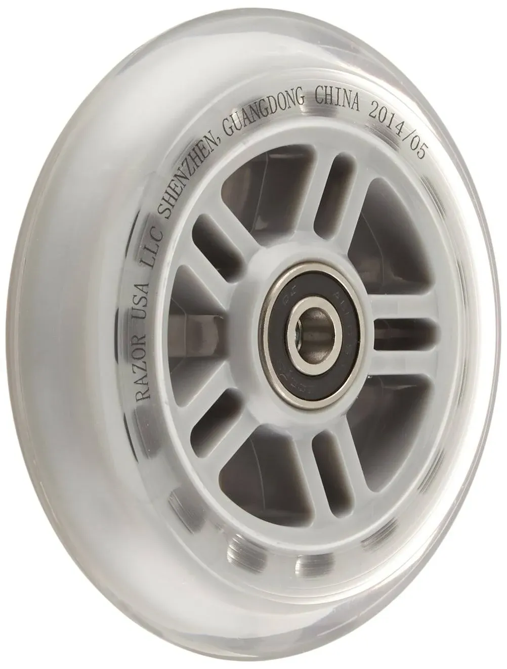 Razor 98MM gray Scooter Replacement Wheels with Bearings Part No. 134932-CL NEW