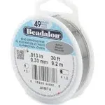 Beadalon 49 Strand Stainless Steel Bead Stringing Wire, 10'