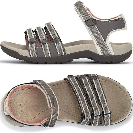 Napali: Breathable Waterproof Hiking Sandals Beige Stripe / 7