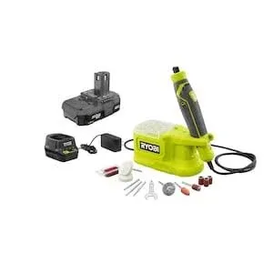 RYOBI 18V Cordless Precision Rotary Tool Kit w/  1.5 Ah Battery and Charger