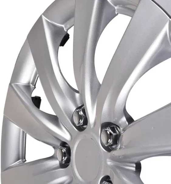 BDK (4-Pack) Premium 16" Wheel Rim Cover Hubcaps OEM Style for Toyota Camry Style Replacement Snap On Car Truck SUV Hub Cap - 16 inch Set