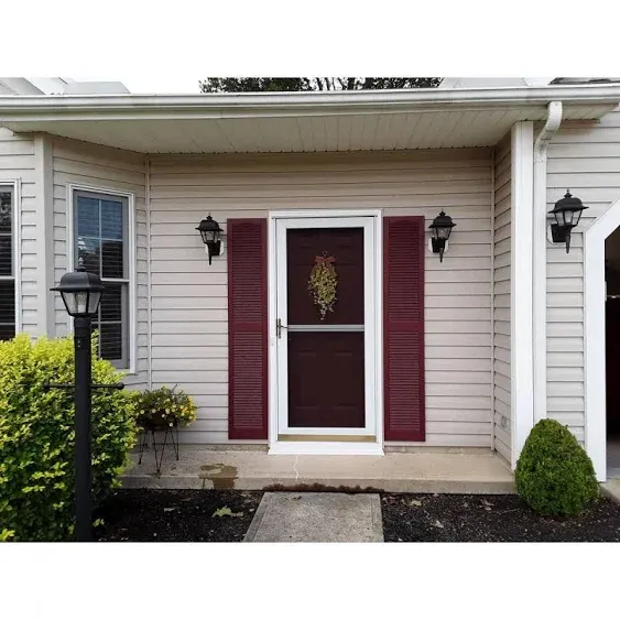 Builders Edge Louvered Vinyl Shutters