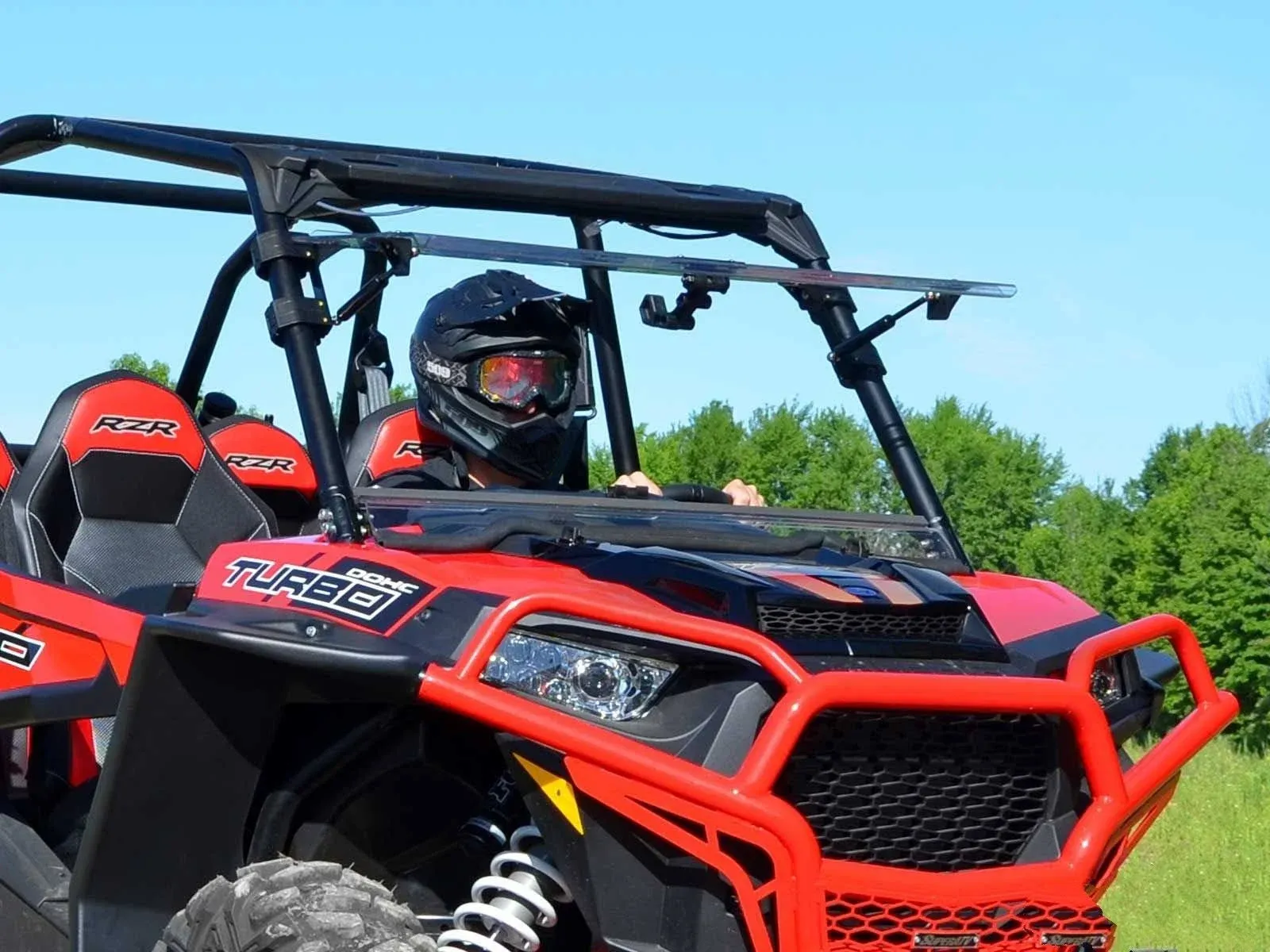 Polaris RZR XP 1000 Scratch Resistant Flip Windshield