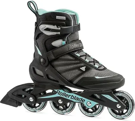 Rollerblade Women&#039;s ZETRABLADE W Inline Skates, Black/Light Blue, 250 OS247