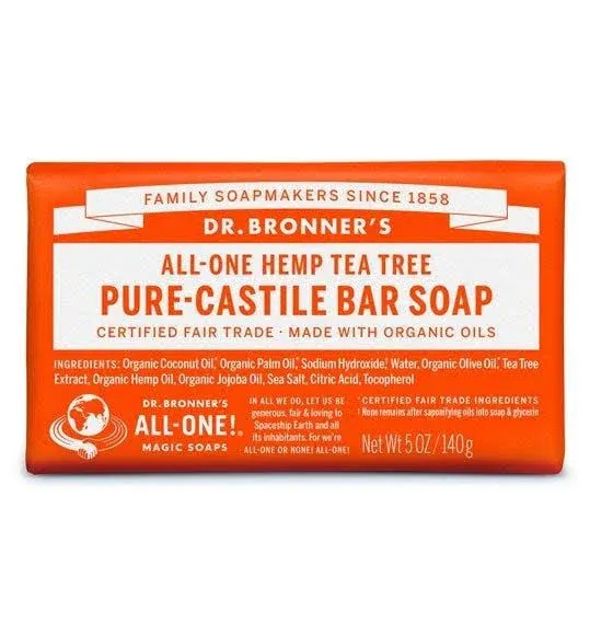 Dr. Bronner's Organic Pure-Castile Soap, Unscented Baby Mild - 5 oz bar