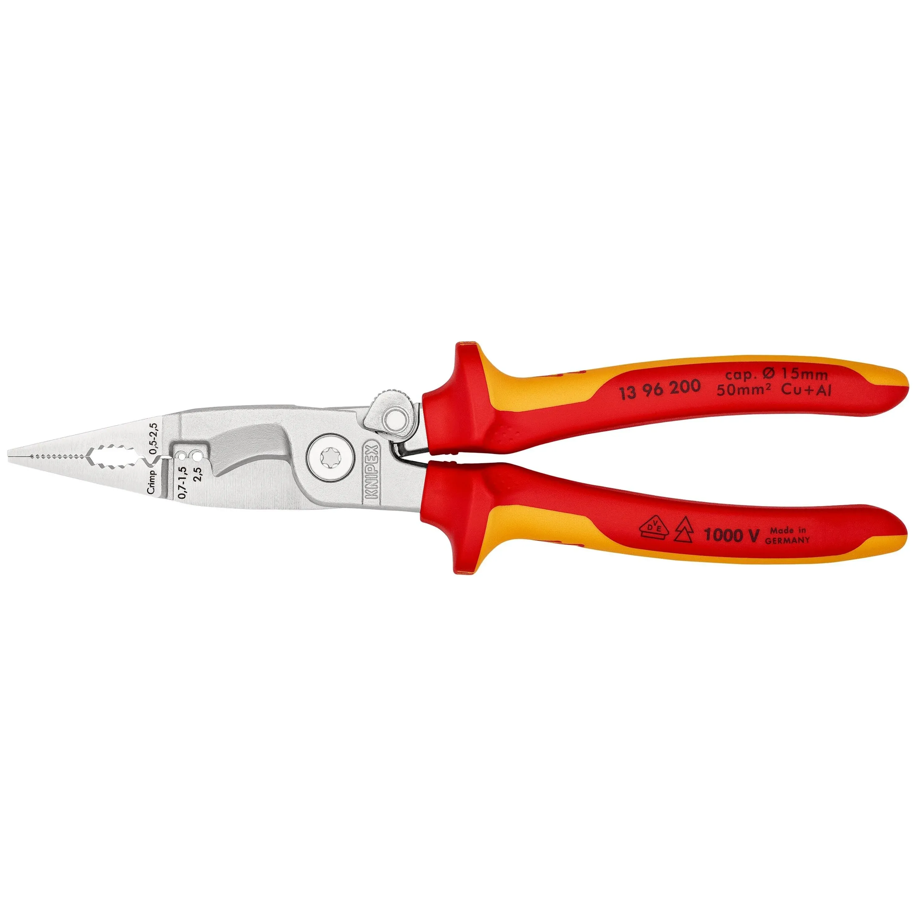 Knipex 1396200SB Pliers for Electrical Installation VDE 1000V 200mm