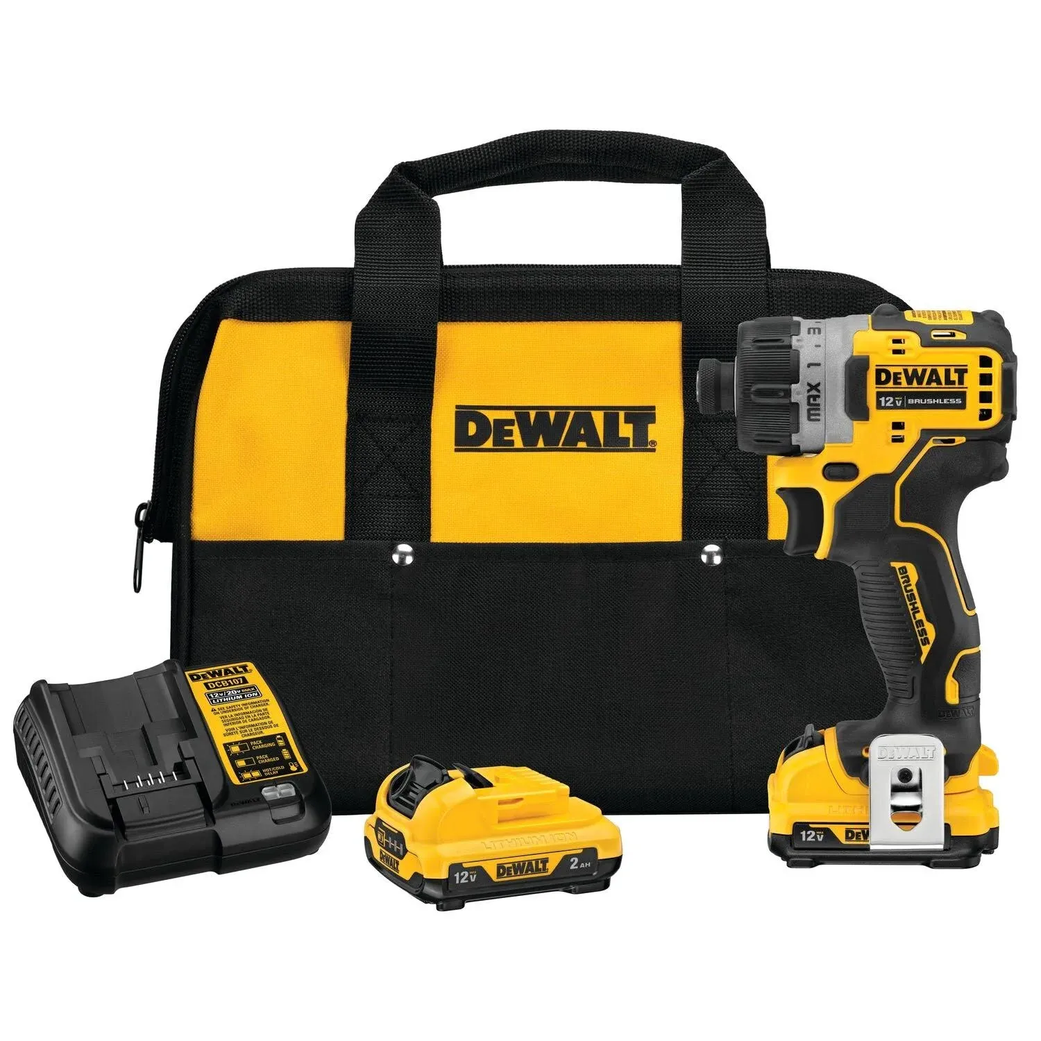 DeWalt DCF601F2 XTREME 12V MAX Brushless Cordless 1/4" Screwdriver Kit