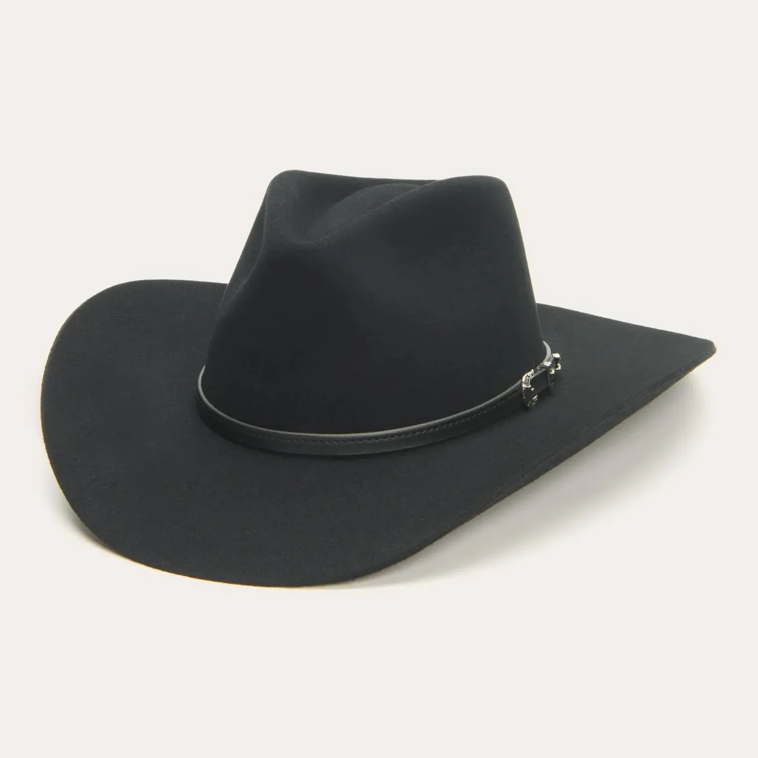 Stetson Seneca 4X Buffalo Cowboy Hat Black / 7 1/8