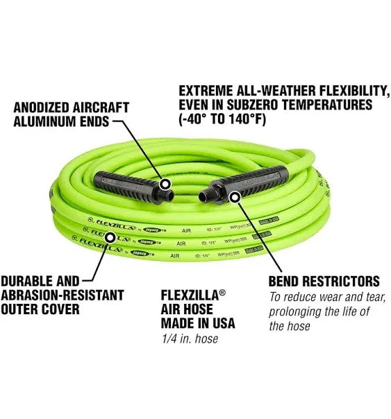 1/4" x 50' Flexzilla Air Hose