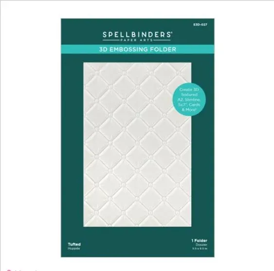 Spellbinders 3D Embossing Tufted Folder