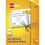 Avery&reg; Self-Adhesive Lamination