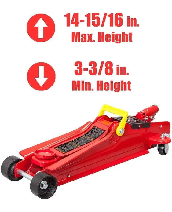 Big Red 2.5 Ton Low Profile Floor Jack Red