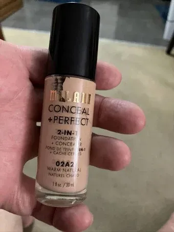 Milani Conceal + Perfect 2-in-1 Foundation + Concealer Warm Natural 1 oz